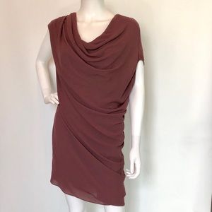 Helmet Lang Draped Dress
